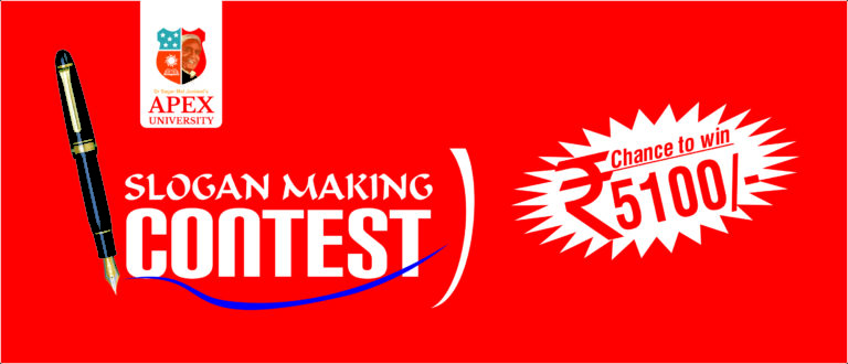 Slogan Making Contest_Apex University Jaipur