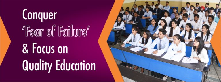 Conquer ‘Fear of Failure’ and Focus on Quality Education