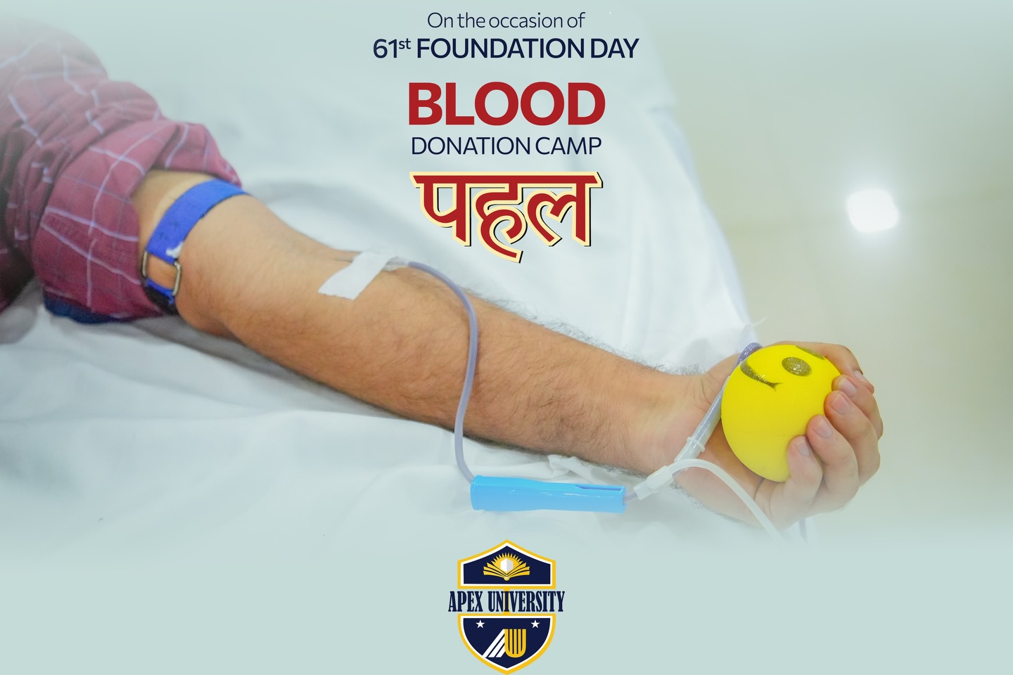 Foundation Day Blood Donation Drive at Apex University Campuses